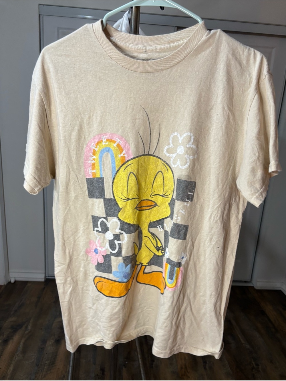 Warner Bros. Tweety Short Sleeve Tee - Cream Yellow